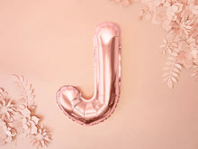 Load image into Gallery viewer, Rose Gold Foil balloon Letter &#39;J&#39;
