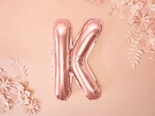 Load image into Gallery viewer, Rose Gold Foil balloon Letter &#39;&#39;K&#39;&#39;

