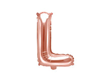 Load image into Gallery viewer, Rose Gold Foil balloon Letter &#39;&#39;L&#39;
