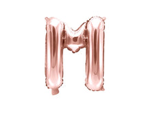 Load image into Gallery viewer, Rose Gold Foil balloon Letter &#39;&#39;M&#39;&#39;
