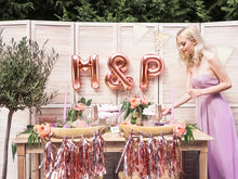 Load image into Gallery viewer, Rose Gold Foil balloon Letter &#39;&#39;M&#39;&#39;

