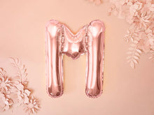 Load image into Gallery viewer, Rose Gold Foil balloon Letter &#39;&#39;M&#39;&#39;
