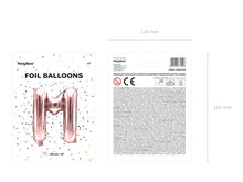 Load image into Gallery viewer, Rose Gold Foil balloon Letter &#39;&#39;M&#39;&#39;
