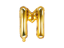 Load image into Gallery viewer, Gold Foil balloon Letter ''M'
