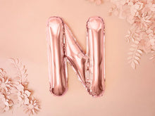 Load image into Gallery viewer, Rose Gold Foil balloon Letter &#39;&#39;N&#39;&#39;
