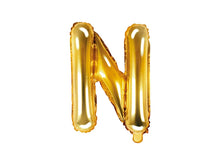 Load image into Gallery viewer, Gold Foil balloon Letter ''N''
