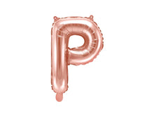 Load image into Gallery viewer, Rose Gold Foil balloon Letter 'P'

