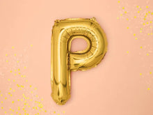 Load image into Gallery viewer, Gold Foil balloon Letter &#39;&#39;P&quot;
