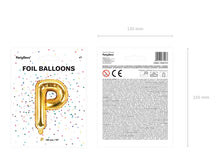 Load image into Gallery viewer, Gold Foil balloon Letter ''P"
