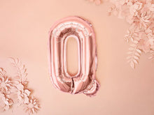 Load image into Gallery viewer, Rose Gold Foil balloon Letter &#39;&#39;Q&#39;&#39;
