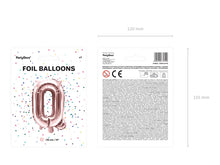Load image into Gallery viewer, Rose Gold Foil balloon Letter ''Q''

