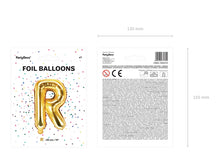 Load image into Gallery viewer, Gold Foil balloon Letter ''R''
