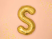 Load image into Gallery viewer, Gold Foil balloon Letter ''S''
