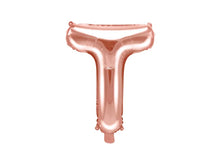 Load image into Gallery viewer, Rose Gold Foil balloon Letter ''T''
