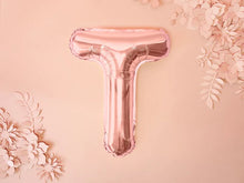 Load image into Gallery viewer, Rose Gold Foil balloon Letter ''T''

