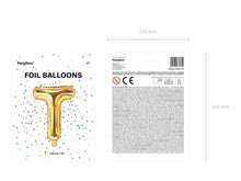 Load image into Gallery viewer, Gold Foil balloon Letter ''T''
