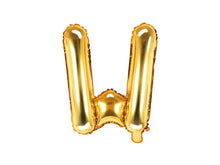 Load image into Gallery viewer, Gold Foil balloon Letter ''W''
