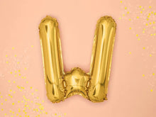Load image into Gallery viewer, Gold Foil balloon Letter &#39;&#39;W&#39;&#39;
