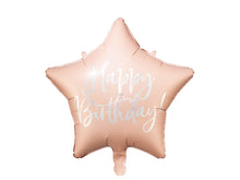 Load image into Gallery viewer, Happy Birthday Foil Balloon - 40 cm - Light Powder Pink
