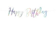 Load image into Gallery viewer, Happy Birthday Banner, Iridescent, 16.5x62cm
