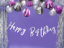 Load image into Gallery viewer, Happy Birthday Banner, Silver, 16.5x62cm
