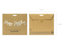 Load image into Gallery viewer, Happy Birthday Banner, Silver, 16.5x62cm
