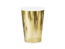 Load image into Gallery viewer, Gold Paper Cups 220ml - 6 Pack
