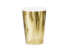 Load image into Gallery viewer, Gold Paper Cups 220ml - 6 Pack
