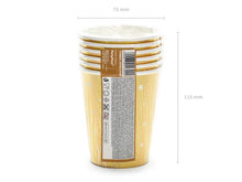 Load image into Gallery viewer, Happy New Year cups, Gold, 220ml
