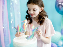 Load image into Gallery viewer, Iridescent Mermaid Cake Toppers - 24.5 cm
