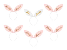 Load image into Gallery viewer, Bride Squad Bunny Headbands - 29x25 cm
