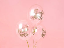 Load image into Gallery viewer, Bride To Be Crystal Clear Latex Balloons - 6pcs
