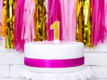 Load image into Gallery viewer, Gold Glitter Candle Number - 1
