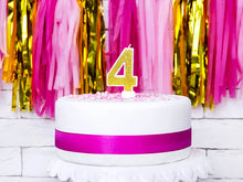 Load image into Gallery viewer, Gold Glitter Candle Number - 4
