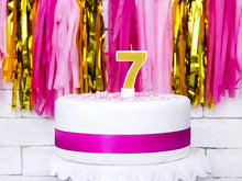 Load image into Gallery viewer, Gold Glitter Candle Number - 7
