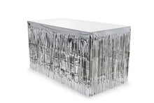 Load image into Gallery viewer, Silver Foil Skirting With Fringes - 300x80cm
