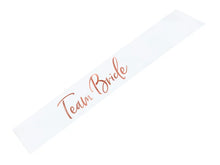 Load image into Gallery viewer, White Team Bride Sash -75cm
