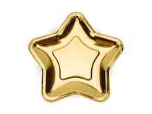 Load image into Gallery viewer, Gold Star Plates - 18cm
