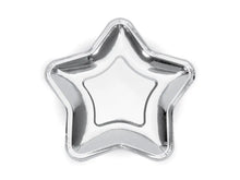 Load image into Gallery viewer, Silver Star Plates - 23cm
