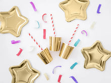 Load image into Gallery viewer, Gold Star Plates - 23cm
