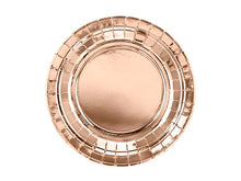 Load image into Gallery viewer, Rose Gold Paper Dessert Plates - 18cm
