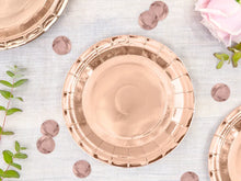 Load image into Gallery viewer, Rose Gold Paper Dessert Plates - 18cm
