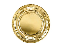 Load image into Gallery viewer, Gold Foil Dessert Plates - 6ct
