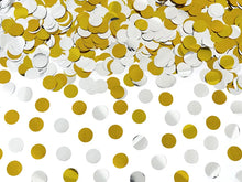 Load image into Gallery viewer, Confetti Cannon Gold &amp; Silver Circles
