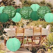 Load image into Gallery viewer, Mint Paper Lantern - 35cm
