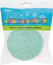 Load image into Gallery viewer, Mint Crepe Streamer - 81ft
