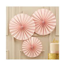 Load image into Gallery viewer, Ginger Ray Paper Fan Set, Pastel Pink

