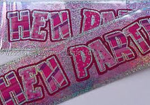 Load image into Gallery viewer, Pink &amp; Silver Hen Party Foil Banner
