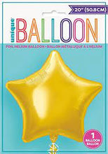 Load image into Gallery viewer, Solid Star Foil Balloon 20&quot; - Gold

