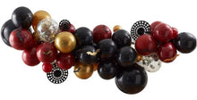 Load image into Gallery viewer, Gold, Black, and Deep Red Halloween Balloon Arch Kit
